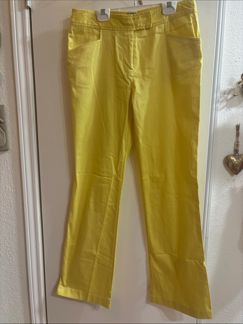 Women’s Bright Yellow Cotton Slacks